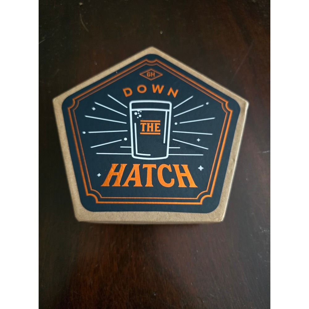 Gentlemen's Hardware Set of 4 Ceramic Beer Coasters Pentagon Navy GEN643